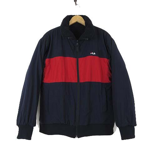 フィラ FILA リバーシブル ボア ジャケット ナイロン ブルゾン ジップ