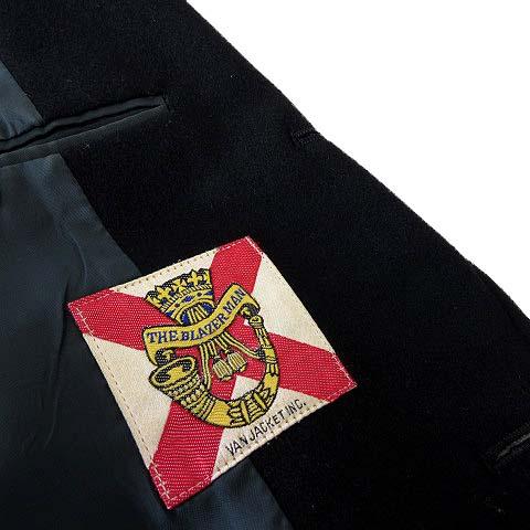 VAN Jaket テーラードジャケット ウール レッド エンブレム付 VAN 80s ジャケット・ブレザー