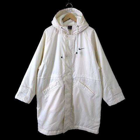 【NIKE】美品 白タグ アノラック 刺繍 中綿 ナイロンジャケット 2XL相当 90s【NIKE】ナイキ ダウンジャケット 白タグ 両面刺繍 ヴィンテージ△
