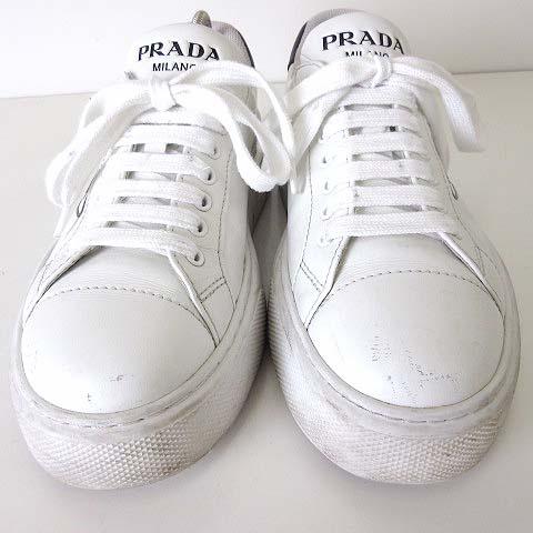 PRADA プラダ トライアングルロゴ ローカット スニーカー 2EG405 本革  