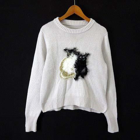 グレイル GRL キャット ニット トップス セーター an1204 シャギー 猫 