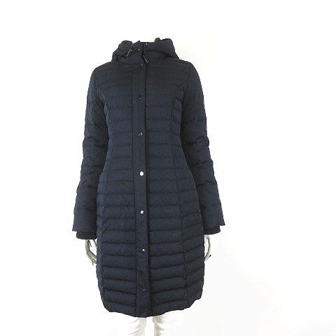 【値下げしました】ZARA ダウンコート ネイビー Lサイズ ZARA（ザラ） ダウンコート ダウンジャケット Aライン フード ダブル