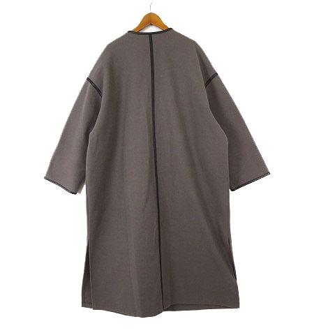 ノーカラーリバーシブルオーバーサイズロングコート CIENA（シエナ）の「ノーカラーリバーシブルロングコート（ノーカラー