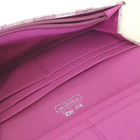 COACH（コーチ） 財布 長財布 シグネチャー オプアート ロゴ ハート