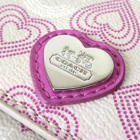 COACH（コーチ） 財布 長財布 シグネチャー オプアート ロゴ ハート