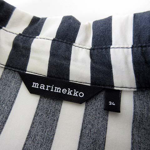 マリメッコ marimekko ワンピース ロング ストライプ シャツワンピース