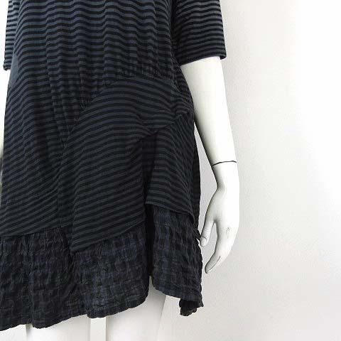 美品 慈雨 水玉 チュニック L 黒 センソユニコ anc ジウセンソユニコ