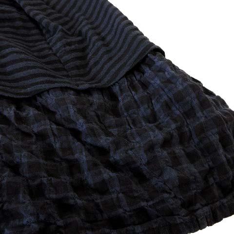 ジウ 慈雨 センソユニコ ウール ワンピース チュニック ブラック　変形 ジウ 慈雨 センソユニコ 変形 ウール ワンピース チュニック 40