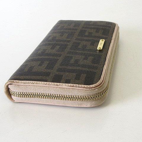 FENDI（フェンディ） 財布 ズッカ柄 ラウンドファスナー 長財布 ロゴ