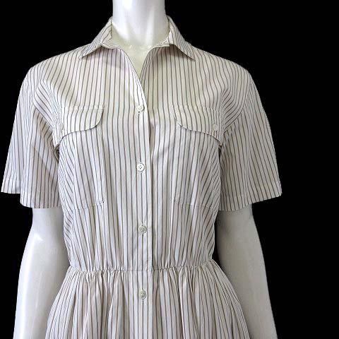 バーバリー ワンピース　ストライプ柄 BURBERRY（バーバリー） ワンピース ロング シャツワンピース コットン