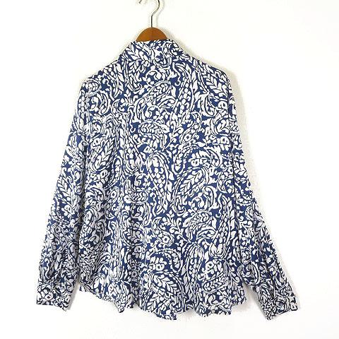 ZARA（ザラ） ZARA 23SS ブラウス シャツ レトロ リーフ柄 落ち感