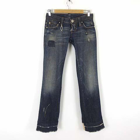 【美品】DSQUARED　38　イタリア製　フレア　シンプル　ダメージ加工 DSQUARED2（ディースクエアード） デニムパンツ Faith Flared Denim