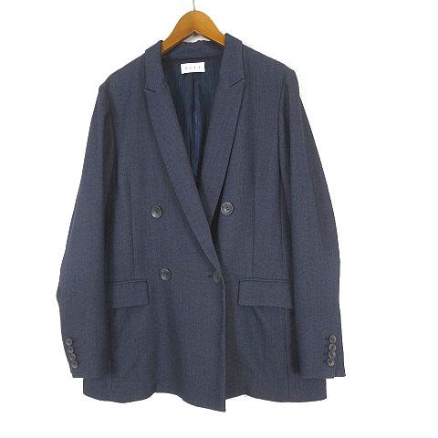 【PLST 】タグ付き未使用　トリアセブレンドオックスダブルジャケット　Mサイズ PLST(プラステ)公式 | トリアセブレンドダブルジャケット(レディース)