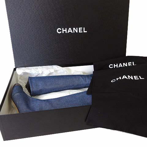 CHANEL（シャネル） CHANEL 17S ブーツ デニム ロングブーツ ココ