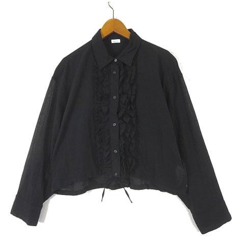 ミラオーウェン Mila Owen 25SS シアー フリル ドロスト シャツ