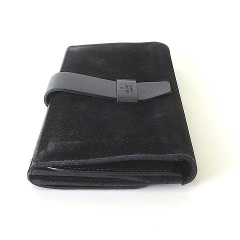 GUCCI（グッチ） 財布 長財布 スエード レザー ロゴ 本革 ロング 