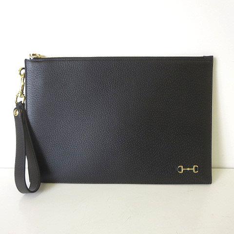GUCCI（グッチ） 未使用品 バッグ ホースビット レザー クラッチバッグ