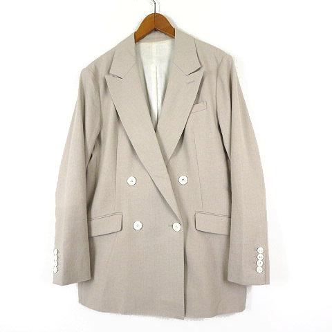 23区（ニジュウサンク） オンワード樫山 ダブル ジャケット リネン