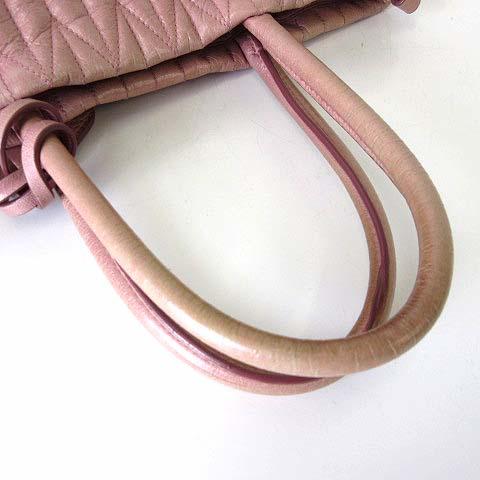 miu miu（ミュウミュウ） バッグ マテラッセ 2Way レザー トートバッグ