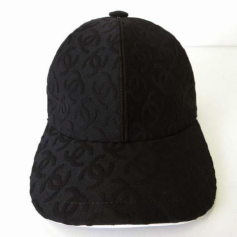 【商品名】CHANEL シャネル キャップ ブラック ココマーク 総柄 帽子 CHANEL（シャネル） CHANEL 25SS キャップ 帽子 ココマーク ロゴ 総柄