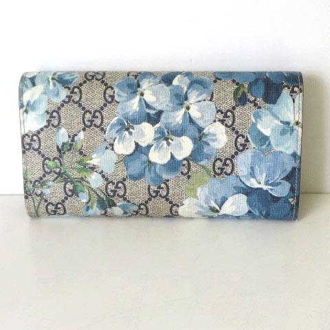 GUCCI（グッチ） 財布 長財布 GGブルームス スプリーム フローラル 花