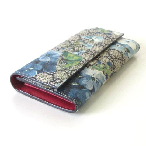 GUCCI（グッチ） 財布 長財布 GGブルームス スプリーム フローラル 花