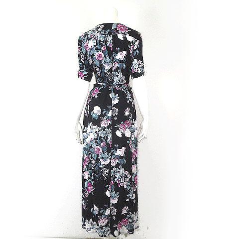 H&M エイチ&エム ワンピース フローラル 花柄 ロング マキシ ウエスト