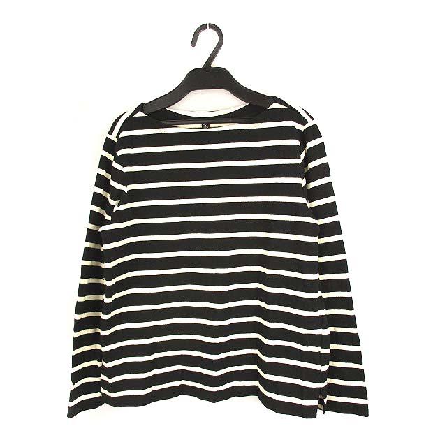 中古 ユニクロ Uniqlo トップス ボートネック Tシャツ カットソー 長袖 ボーダー 241 4130 黒 オフホワイト M レディース ベクトル 古着 069 ブランド古着販売のベクトル 通販 Yahoo ショッピング