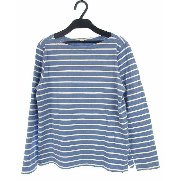 中古 ユニクロ Uniqlo トップス ボートネック Tシャツ 長袖 カットソー ボーダー コットン ブルー 白 M レディース ベクトル 古着 069 ブランド古着販売のベクトル 通販 Yahoo ショッピング