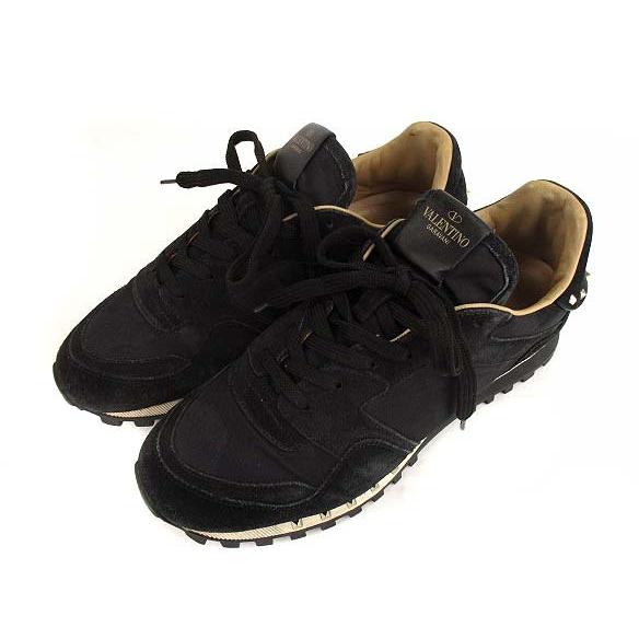数量限定 中古 ヴァレンティノ ヴァレンチノ Valentino Rockstuds Lowtop Sneaker ロックスタッズ スニーカー シューズ ローカット Qy2s0952 黒 43 ベクトル 古着 メール便なら送料無料 Cataractresearch Org
