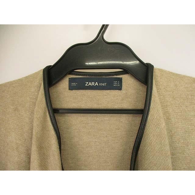 中古 ザラ Zara アウター ニットコート 上着 ノーカラー パイピング フェイクレザー 無地 ベージュ系 Usa S レディース ベクトル 古着 069 ブランド古着販売のベクトル 通販 Yahoo ショッピング