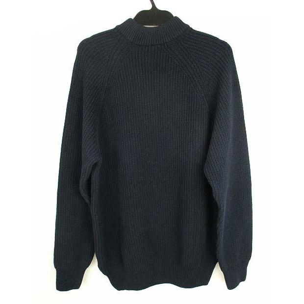 中古 ユニクロ Uniqlo ミドルゲージモックネックセーター トップス ニット 綿混 無地 長袖 ネイビー 紺 Xxl メンズ ベクトル 古着 069 ブランド古着販売のベクトル 通販 Yahoo ショッピング