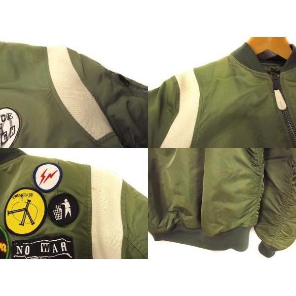 新品本物 中古 ステューシー Stussy アルファ Alpha フラグメント Fragment 25周年記念 Ma 1 フライトジャケット ブルゾン 上着 アウター ワッペン M ベクトル 古着 069 ブランド古着販売のベクトル 通販 Yahoo ショッピング 新着商品