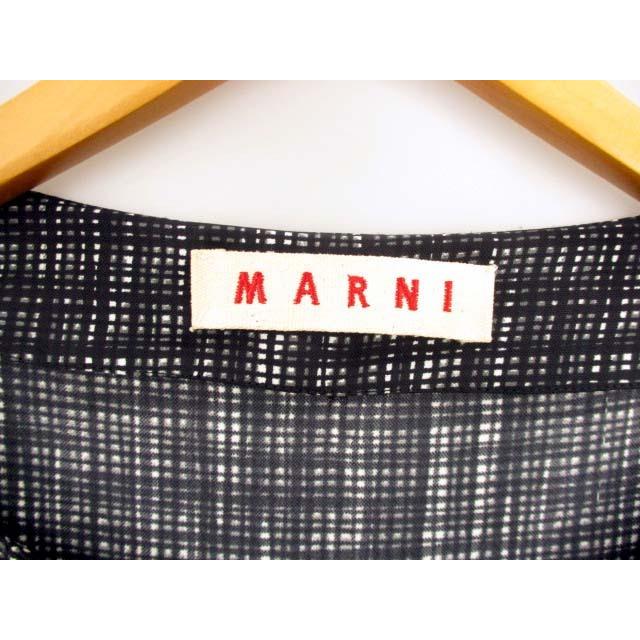 古典 総柄 チェック ワンピース 七分袖 Marni 中古 マルニ ワンピース 七分袖 Marni 中古 マルニ Marni イタリア製 古着 ベクトル レディース サイズ38 グレー ホワイト 白 ブラック 黒 ワンピース チュニック Amjaytestpharmacy Com
