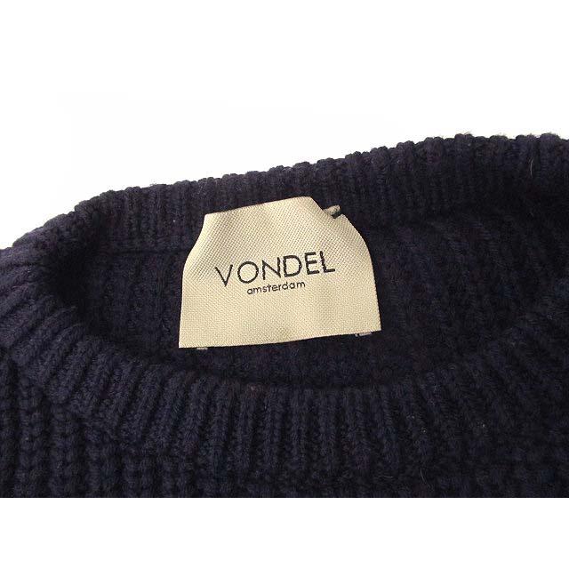 フォンデル VONDEL トップス 畦編み ニット セーター 長袖 プル