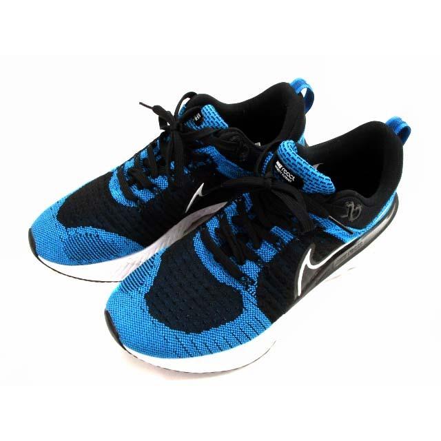 中古 ナイキ Nike スニーカー ランニングシューズ 靴 Ct2357 400 リアクト インフィニティ ラン フライニット 2 黒 青 白 サイズ27cm メンズ ベクトル 古着 069 ブランド古着販売のベクトル 通販 Yahoo ショッピング