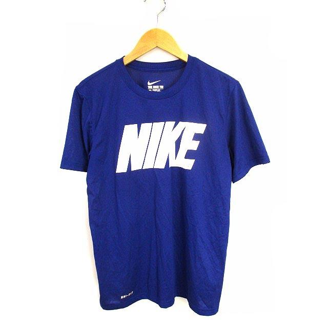 ナイキ Nike Dri Fit トップス Tシャツ 半袖 スポーツウェア トレーニング プリント 18 455 青 ブルー 白 ホワイト M メンズ 069 ブランド古着販売のベクトル 通販 Yahoo ショッピング