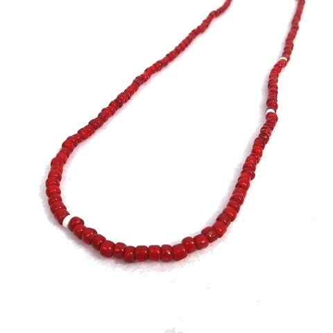 カットレイト Cut Rate ネックレス Beads レッド Necklace ヴィンテージ ビーズ ネックレス ネックレス ビーズ ジュエリー 赤 Sv925 インディアン メンズ 箱付 中古 ネイティブ 070 ブランド古着販売のベクトル