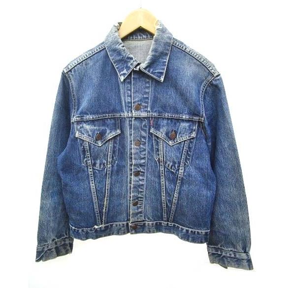 手数料安い 中古 リーバイス Levi S 60s ヴィンテージ 557 デニムジャケット 3rd オリジナル Bige ブルゾン コットン L インディゴ 青 ブルー メンズ ベクトル 古着 全ての Biac Org