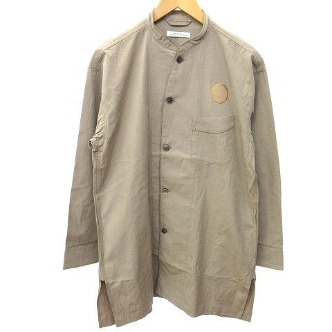 中古 未使用品 オールドジョー Oldjoe スリーパー シャツ ロング 191oj Sh04 Long Tail Night Shirts バンドカラー シルク リネン混 16 1 2 L ベージュ Btl 070 902103100093 ブランド古着販売のベクトル 通販 Yahoo ショッピング