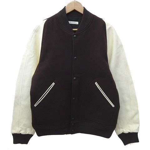 人気ブランドを オールドジョー Oldjoe バーシティー ジャケット Btl 無地 スタジャン ブルゾン 日本製 38 Mサイズ ボルドー 白 S メンズ ベクトル 古着 最適な材料 Www Thedailyspud Com