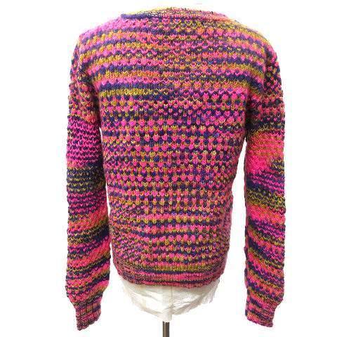 後払い手数料無料 中古 エルダーステイツマン Other The 古着 ベクトル レディース メンズ K ピンク Xs 総柄 プルオーバー カシミヤ100 セーター ニット Statesman Elder The 中古 エルダーステイツマン S Elder トップス