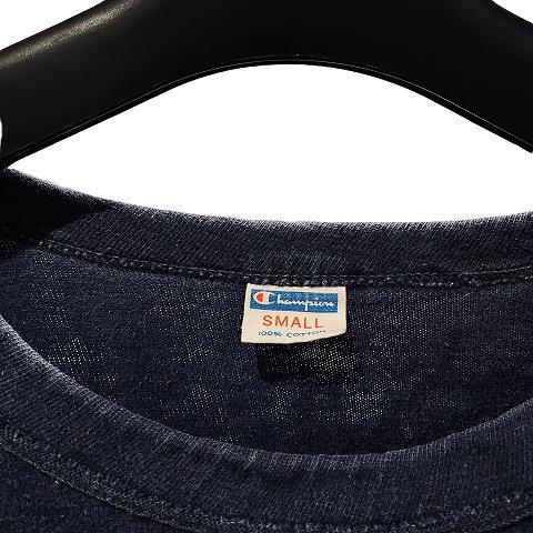 チャンピオン CHAMPION 70S フットボールTシャツ 半袖 トリコタグ ナンバリング ヴィンテージ 名作 USA製 S 紺 ネイビー メンズ｜vectorpremium｜03