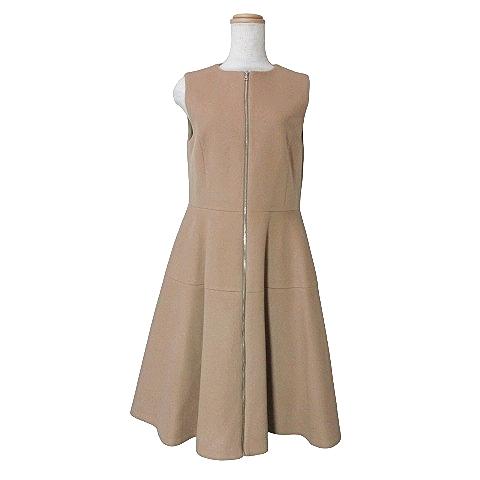 アドーア ADORE 美品 フロントジップ ワンピース ミモレ丈  