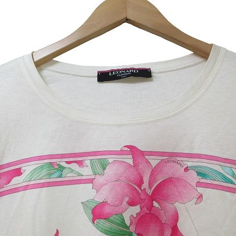 レオナール LEONARD FASHION カットソー ROPPONGI 六本木 半袖 花柄 