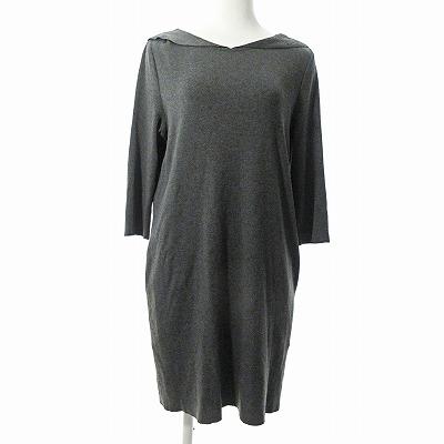 FOXEY グレー ニットワンピース 38