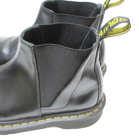 ドクターマーチン DR.MARTENS チェルシーブーツ サイドゴア ショート イエローステッチ UK3 約22cm 黒 ブラック IBO49 X レディース｜vectorpremium｜06