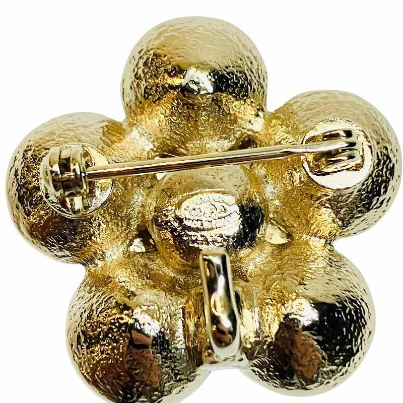 未使用品 シャネル CHANEL 花ブローチ ココマーク ビジュー フラワー 