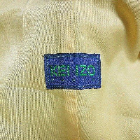 KENZO】刺繍入りベージュストール（裏地付き）