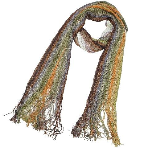 ミッソーニ MISSONI 美品 マフラー ストール スカーフ 薄手 レーヨン 
